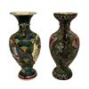 Image 2 : Japanese Satsuma Moriage Polychrome Vases