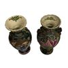 Image 5 : Japanese Satsuma Moriage Polychrome Vases