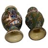 Image 7 : Japanese Satsuma Moriage Polychrome Vases