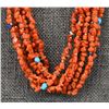 Image 2 : PUEBLO CORAL NECKLACE AND EARRINGS