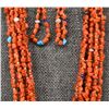 Image 3 : PUEBLO CORAL NECKLACE AND EARRINGS