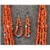 Image 4 : PUEBLO CORAL NECKLACE AND EARRINGS