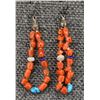 Image 7 : PUEBLO CORAL NECKLACE AND EARRINGS