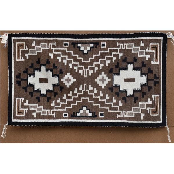 NAVAJO TWO GREY HILLS TEXTILE (MARY ANN FOSTER)