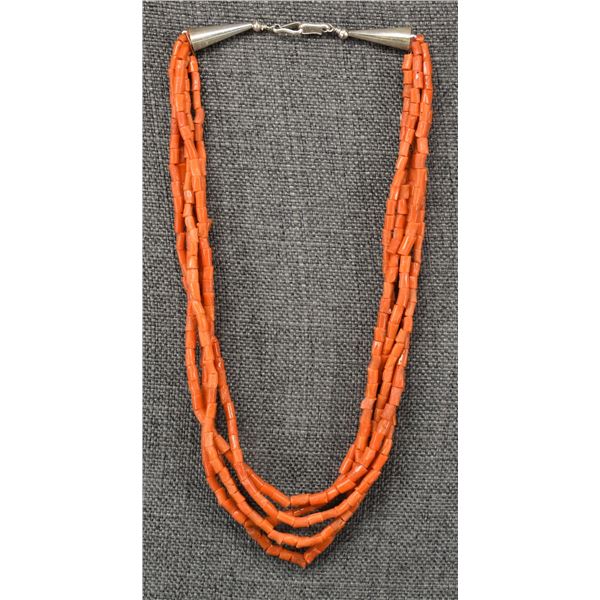 SANTA DOMINGO CORAL NECKLACE (JOE TORTALITA)