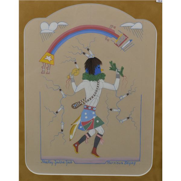 NAVAJO PAINTING (HARRISON BEGAY)