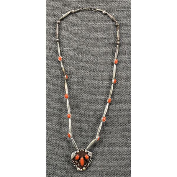NAVAJO NECKLACE AND PENDANT