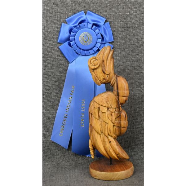 CHEROKEE WOOD CARVING (JOSHUA ADAMS)