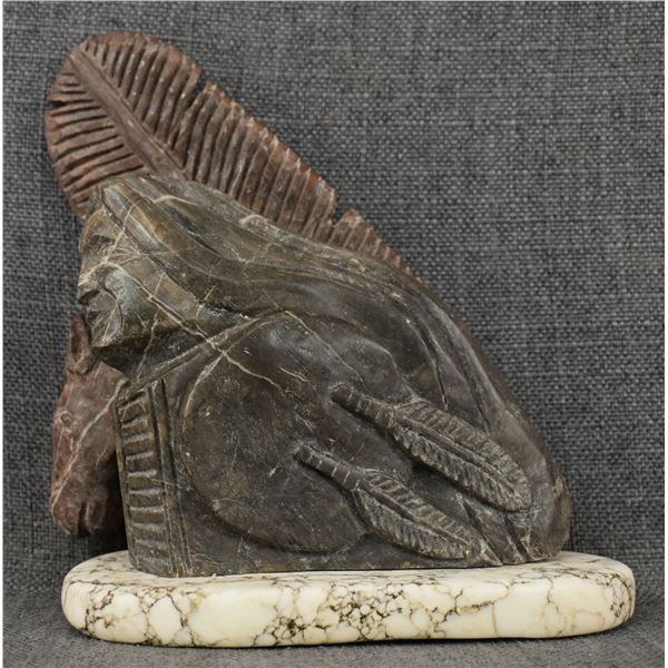 STONE SCULPTURE (BUD MILLER)