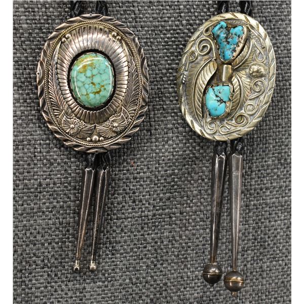 TWO NAVAJO BOLOS