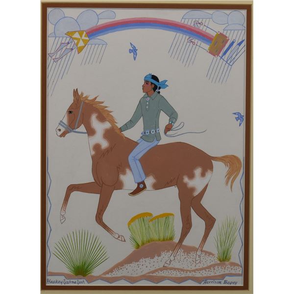 NAVAJO PAINTING (HARRISON BEGAY)