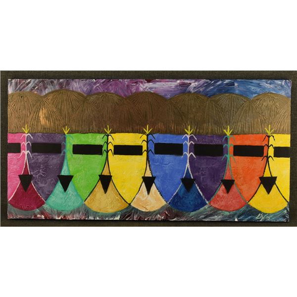 HOPI PAINTING (EMMETT NAVAKUKU)