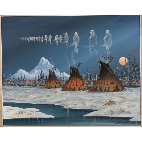 NAVAJO PAINTING (JOHNNY YAZZIE)