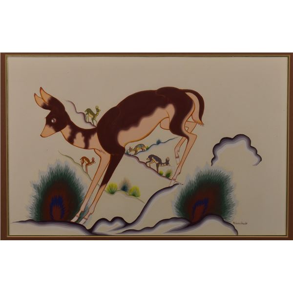 NAVAJO PAINTING (ANDREW TSIHNAHJINNIE)