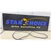 Image 4 : Star Choice DTH Satellite Tv Illuminated Advertising Double Sided Sign 12 1/2 x 36 x 4 1/2"