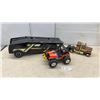 Image 1 : Nylint Muscle Mover Semi Truck, Car Carrier Trailer, and Tonka Off-Road Jeep