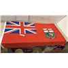 Image 1 : Manitoba Provincial Flag with Union Jack and Bison Shield Crest