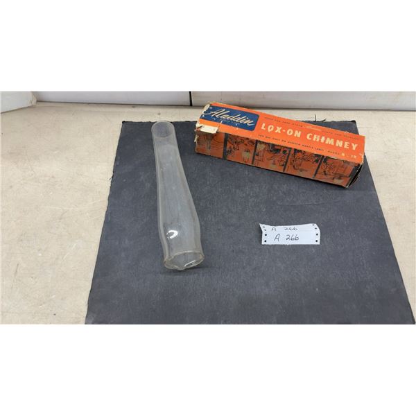 Aladdin Lox-On Chimney for Mantle Lamps Models B-12 with Original Box