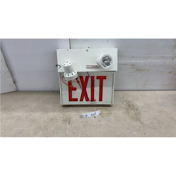 Lumacell Exit Sign with Emergency LED Lights 12 x 12"