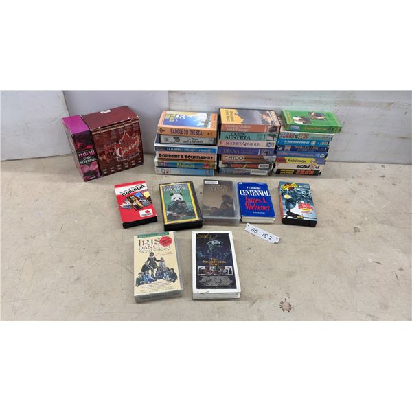 VHS Tape Collection Including 100 Years of Canadian Sports Box Set, Disney, and More