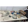 Image 1 : Pegboard Hooks, C-Clamp, Utility Knives, Hand Saws, Trowels, Caulking Gun, and More