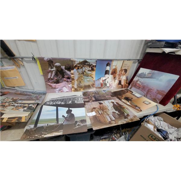 Collection of Vintage Color and Black-And-White Photographs, Various Subjects and More 20 x 17"