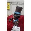 Image 2 : Cast Iron Mechanical Bank with Top Hat Figure Black Americana 8" Tall