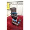 Image 3 : Cast Iron Mechanical Bank with Top Hat Figure Black Americana 8" Tall