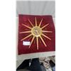 Image 1 : Westclox Mid-Century Modern Starburst Wall Clock with Teak Rays and Brass Accents 22" Diameter