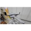 Image 4 : Chrome Art Deco Airplane Smoking Stand with Lighted Base