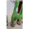 Image 4 : Vintage 7UP Green Glass Bottles and Arena Sales Carry Coca-Cola "Coke Is It!" Wire Display Rack