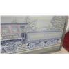 Image 4 : Framed a.K. Hamilton 1969 Painting of CPR No. 1 "Countess of Dufferin" Steam Locomotive 49.6 x 26"