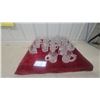 Image 1 : Collection of 25 Clear Pressed Glass Embossed Designs Mc Donalds Batman