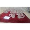 Image 2 : Collection of 25 Clear Pressed Glass Embossed Designs Mc Donalds Batman