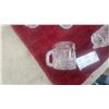 Image 8 : Collection of 25 Clear Pressed Glass Embossed Designs Mc Donalds Batman