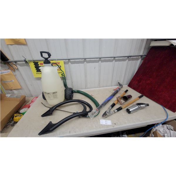3-Gallon Pump Sprayer, Lopping Shears, Bulb Planter, Machete, and More