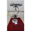 Image 1 : Vintage Art Deco Chrome Astray Lamp with Bronzed Bucking Bronco Cowboy Figure 26" Tall