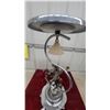 Image 8 : Vintage Art Deco Chrome Astray Lamp with Bronzed Bucking Bronco Cowboy Figure 26" Tall