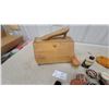 Image 5 : Vintage Wooden Shoe Shine Box with Kiwi Polish, Brushes, and More