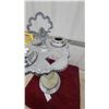 Image 6 : Vintage Art Deco Chrome and Onyx Smoking Stand with Decorative Handle