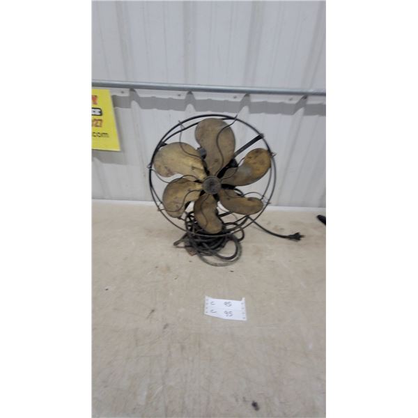 Emerson Electric Six-Blade Brass Desk Fan Vintage Andcthen Some
