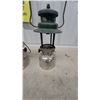 Image 2 : Two Vintage Coleman-Style Gas Lanterns with Aluminum Fuel Tanks Not Complete