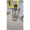 Image 3 : Two Vintage Coleman-Style Gas Lanterns with Aluminum Fuel Tanks Not Complete