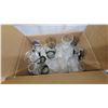 Image 4 : Old Glass Barware Including the Jesters Decorated Shot Glasses by Elcyda and More