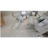 Image 2 : Collection of Vintage Industrial Glass Globe Light Fixtures with Ceramic Sockets and More