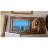 Image 8 : Framed Floral Prints, Cherub Wall Plaques, Signed Woodblock Prints, Eagle Plaque, and More