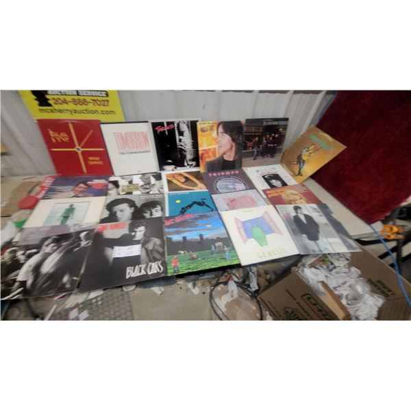 Collection of 21 Vinyl Lp Records Including Genesis, A-Ha, Triumph, Tears for Fears, and More