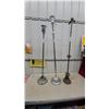 Image 1 : Three Vintage Floor Lamp Bases, Chrome and Cast Iron as Is