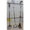 Image 4 : Three Vintage Floor Lamp Bases, Chrome and Cast Iron as Is