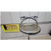 Image 2 : Vintage Chrome Ashtray Stand with Greyhound Dog Handle Some Rust